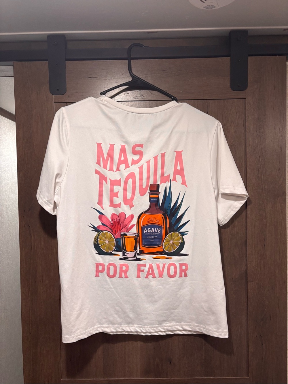 SHEIN White Graphic Tequila Print Skirt